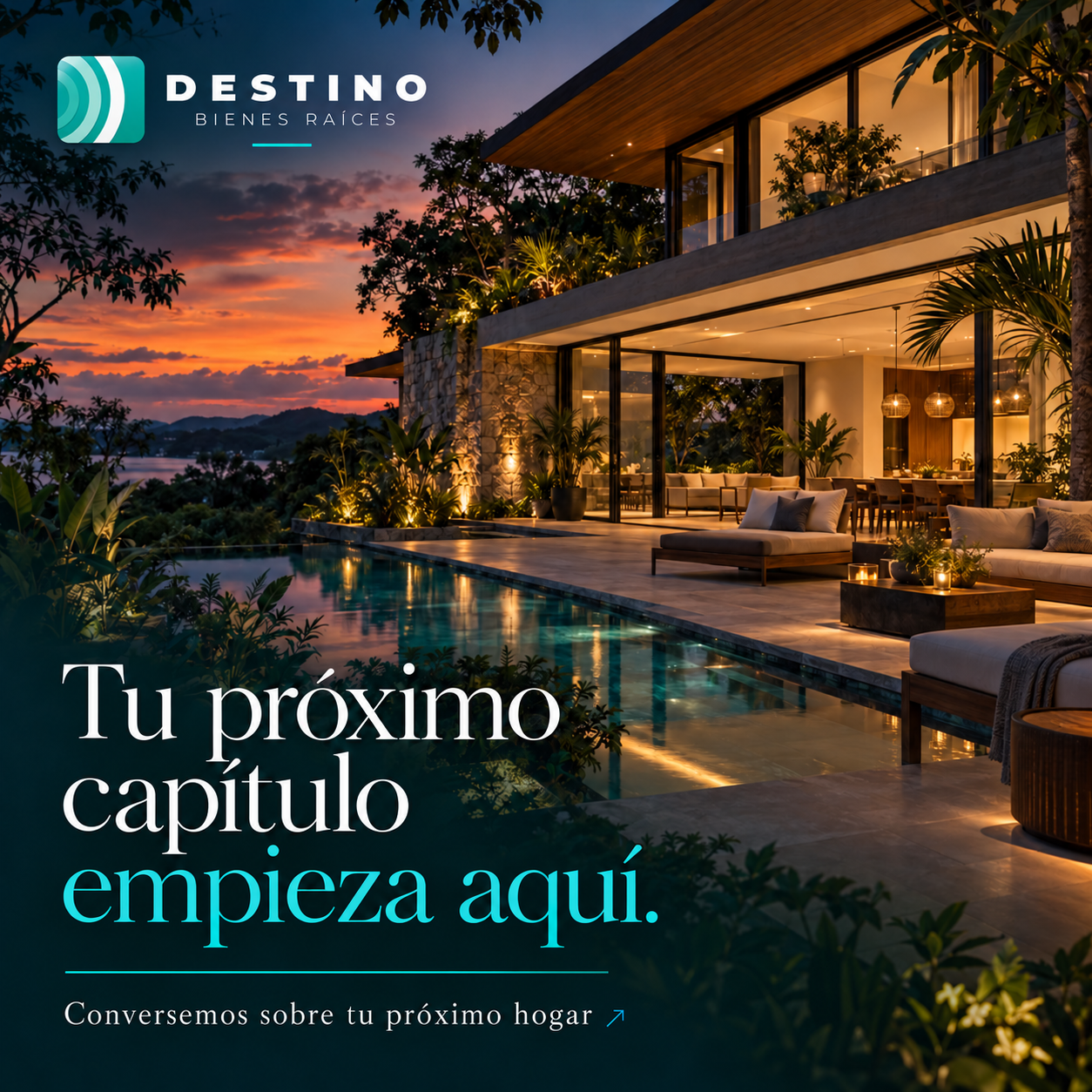 Propuesta de post para Destino Bienes Raíces: Tu próximo capítulo empieza aquí.